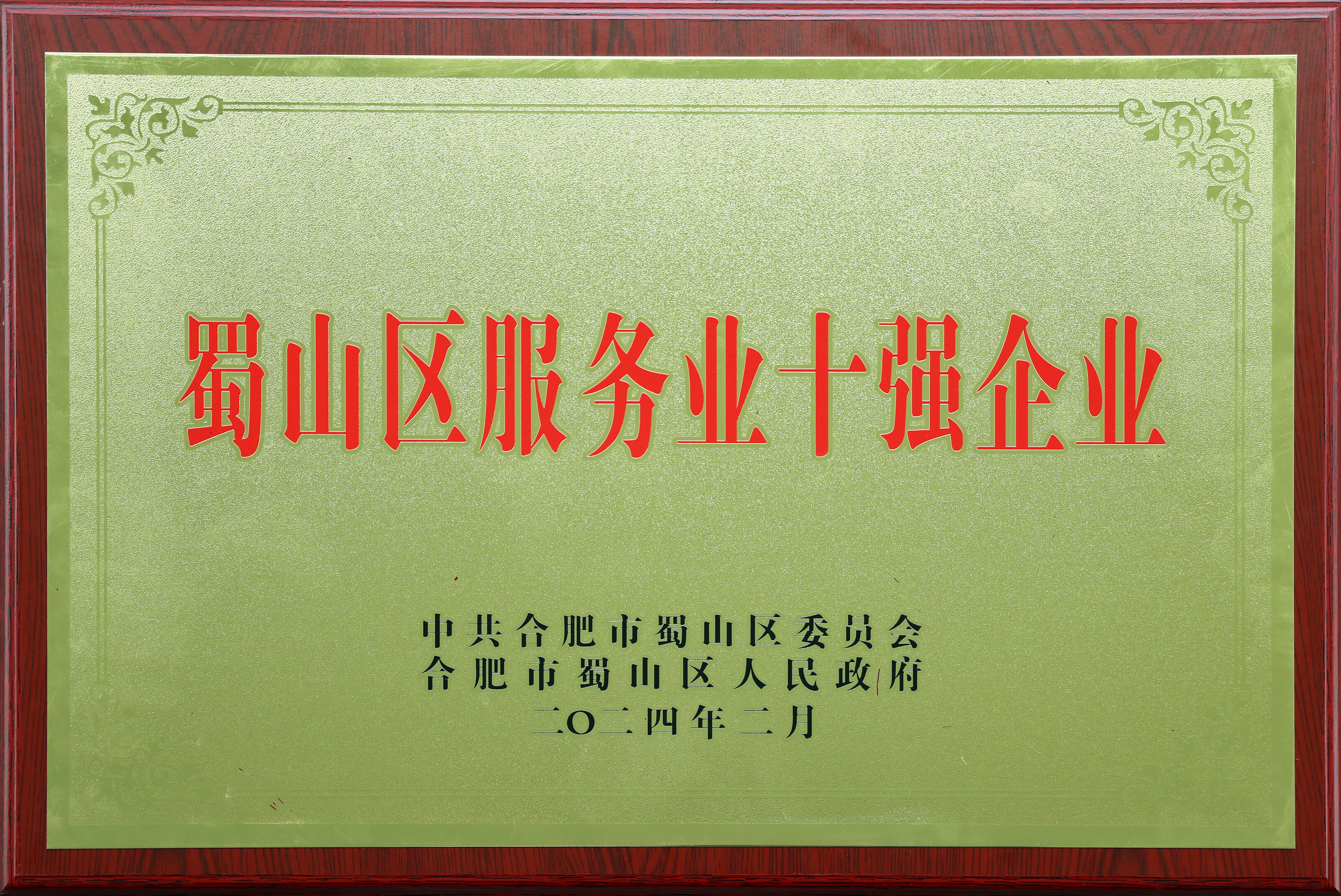 喜报 | 合肥寻云网络荣获“蜀山区服务业十强企业”称号