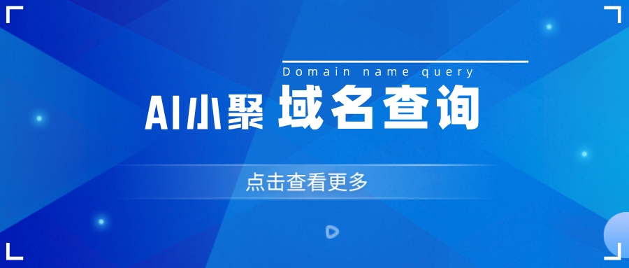 AI小聚上线“域名查询”功能！