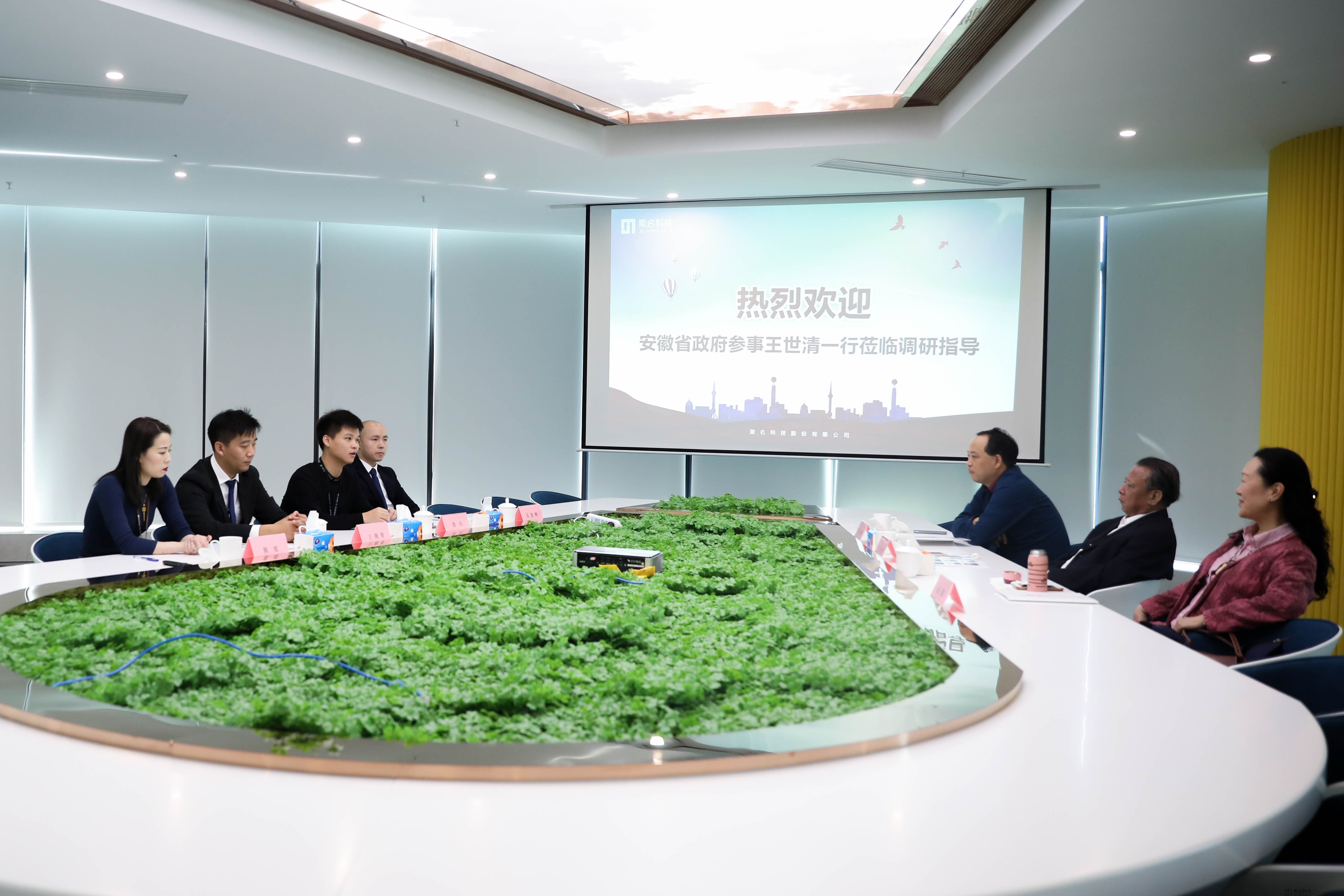 原合肥市政协副主席王世清莅临聚名科技调研指导
