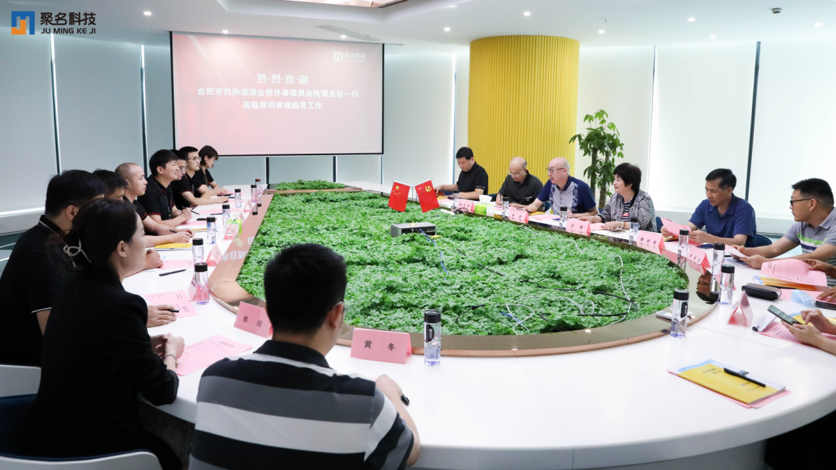 合肥市政协港澳台侨外事委员会领导一行莅临聚名科技调研指导