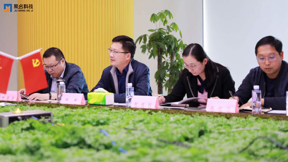合肥市蜀山区区委副书记、区长杨森莅临聚名科技调研指导
